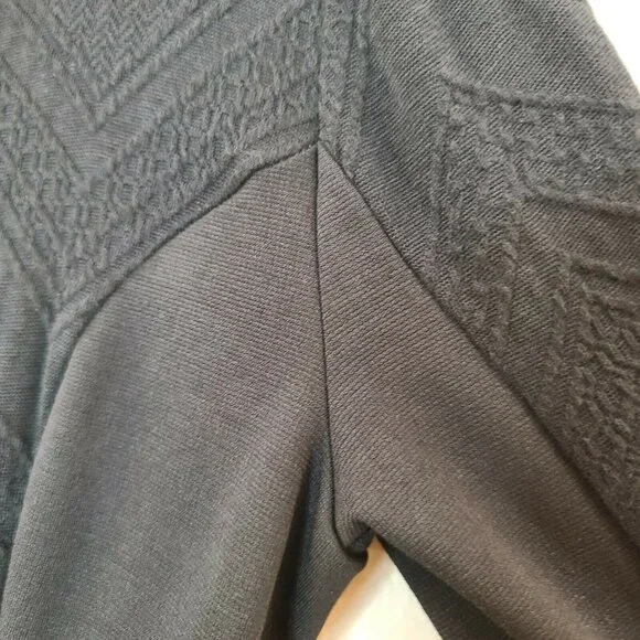 Divided H&M Dress Women Medium Black Chevron Embroidery Mini Slim Fitted Stretch - Picture 6 of 12